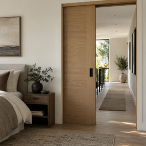 Modern Solid Wood Pocket Door
