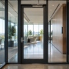fire resistant glass door