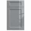 High Gloss Gray frameless cabinet
