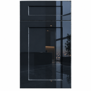 Midnight Glass frameless cabinet
