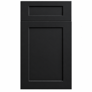 Matt Black frameless cabinet