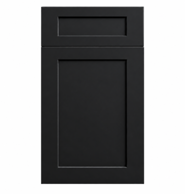 Matt Black frameless cabinet