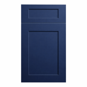 shaker navy-blue cabinet